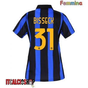 Inter Milan Yann Bisseck #31 Prima Maglia Femmina 2026-27 Manica Corta